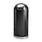 Safco 15 gal. Stainless Steel, Galvanized Steel Round Trash Can, Black 9636BL - alternate 1