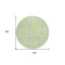 Homeroots 8' Lime Green Gray And Ivory Round Geometric Washable Indoor Outdoor Area Rug 594565 - alternate 5
