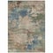 Homeroots 10' X 14' Blue Green And Beige Abstract Washable Indoor Outdoor Area Rug 630728 - alternate 7