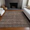 Homeroots 3' X 5' Coffee And Ivory Geometric Washable Indoor Outdoor Area Rug 605584 - alternate 9