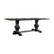 Homeroots 88" Black Wood Trestle Base Dining Table 631276 - alternate 7