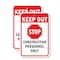 Signmission Keep out Stop Construction Personnel Only, 18'' X 24'' 2 Signs, Heavy Gauge Aluminum, 2PK A-1824-2PACK-2696 - alternate 1