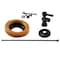 Westbrass Toilet Kit W/ 1/4-Turn nom comp Stop and Wax Ring, Lever Handle in Satin Nickel D1614TBL-62 - alternate 1