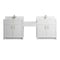 James Martin Vanities Bellshire 96" Dual Vanity Set w/24" Make-Up Counter, Bright White w/Sgl Hole 3 cm White Zeus Silesto 660-VMC96-BW-1WZ - alternate 1
