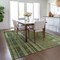 Homeroots 3' X 5' Green And Gray Striped Washable Indoor Outdoor Area Rug 602773 - alternate 6
