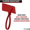Kable Kontrol Write On Zip Tie Tags, 1-7/8in x 1-1/8in Flag Top, 6in L, 80 Lbs Strength, 100Pcs, Red, 100PK CTWO-6-100-RD - alternate 6