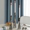 Fabulaxe Marble Resin Candle Holders - Pack of 18 Gray Decorative Taper Candlesticks for Home Decor,  QI004063.GY.6 - alternate 8