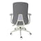 We'Re It LiDO Series High Back Upholstered Office Chair, Grey OFD6800F-GRY - alternate 4