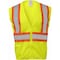 Ironwear Class 2 Hi Vis Two Tone Reflective Polyester Mesh Zipper Safety Vest with H-Back, Lime, 2X-Large 1287-LZ-EC-2XL - alternate 1
