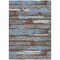 Homeroots 8' X 10' Chocolate Blue And Beige Striped Washable Indoor Outdoor Area Rug 616649 - alternate 8