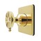 Kingston Brass Single-Handle Six-Way Diverter Valve with Square Trim Kit, Polished Brass KS4042RX - alternate 1