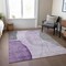 Homeroots 5' X 8' Purple Eggplant And Gray Abstract Washable Indoor Outdoor Area Rug 582027 - alternate 6