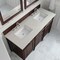 James Martin Vanities Brittany 60" Double Vanity, Burnished Mahogany, w/ 3 CM Siberian Silestone Top 650-V60D-BNM-3SFR - alternate 6