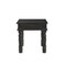 Homeroots 24" Black Distressed Solid Wood Square End Table 521951 - alternate 1