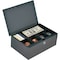 Prosource Cash Box, 11-1/2 L x 7-5/8 W x 4-3/8 H in Exterior, Keyed Lock, 6-Compartment TS814-3L - alternate 1