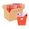 Dealmed Sharps Container 8 Gallon Hinged Lid Red, 10PK 781988 - alternate 1