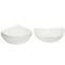 Homeroots White Six Piece Triangle Bone China Service For Six Bowl Set 483494 - alternate 8