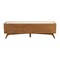 Homeroots 59" Beige and Brown Upholstered Polyester Blend Bench with Drawers 524066 - alternate 1