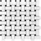 Apollo Tile 12x12 Bianco Carrara, Eastern Black Marble Polished Floor and Wall Mosaic Tile 5 sqft/case, 5PK APLKB88B04A - alternate 1