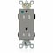 Leviton Straight Blade Receptacle, 5-15R, 15 A, 125V AC, Flush Mount, Self-Grounded M1626-ILG - alternate 1