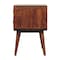 Homeroots 24" Chestnut Solid Wood Two Drawer Nightstand 651536 - alternate 15
