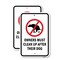 Signmission Owners Must Clean Up After Their Dogs, Heavy-Gauge Aluminum, 18" x 24", A-1824-24913 A-1824-24913 - alternate 1