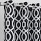Homeroots 84" Jet Black Trellis Black Out Window Curtain Panel 473330 - alternate 3