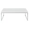 Osp Home Furnishings Wall Street  Coffee Table, White Melamine / Chrome Finish WST12-WH - alternate 7