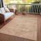 Homeroots 9' X 12' Linen And Wheat Aztec Washable Indoor Outdoor Area Rug 615552 - alternate 7