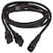 Sanoxy 6ft Power Extension Cord Splitter Cable 16 AWG IEC320 C14 to IEC320 C13 x 2 SNX-CBL-LDR-PW141-1772 - alternate 1