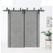 Sartodoors Slab Barn Door Panel, Planum 0016 Concrete and Aluminum Strips, Sturdy Finished Flush Modern Doors,  PLANUM0016S-BTN-24 - alternate 1