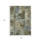 Homeroots 8' X 10' Green Gray And Sky Blue Abstract Washable Indoor Outdoor Area Rug 630774 - alternate 7