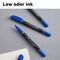 Deli MATE Permanent Marker, Dual Tip (Bullet/Needle), Blue, 12PK EU10430 - alternate 2