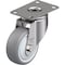 Blickle Swivel Plate Caster, TPR, 3-1/8", 220 lb., Number of Wheels: 1 LKPXA-TPA 80KFD-12 - alternate 1