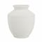 Homeroots 16" White Terracotta Round Jug Vase 568850 - alternate 5