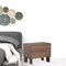 Homeroots 20" Walnut Brown and Gray Faux Marble Two Drawer Nightstand 527617 - alternate 5