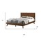 Homeroots Brown Wood Queen Bed Frame 486232 - alternate 4