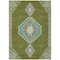 Homeroots 5' X 8' Olive Green Pink And Ivory Oriental Washable Indoor Outdoor Area Rug 598431 - alternate 9