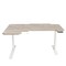 Homeroots 59" Adjustable Light Khaki and White L Shape Standing Desk 528670 - alternate 1