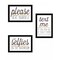 Homeroots Set Of Three Toilet Humor 3 Black Framed Print Wall Art, 3PK 408222 - alternate 1