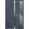 Vdomdoors Steel Door Cynex 6777 Grey Sidelight Exterior Window Stainless Inserts Single Modern Painted-W32+12 CYNEX6777EXD-GRE-W32+12 x H80-Left-hand Outswing - alternate 5