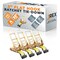 Jrex Safety 4PK HD Ratchet Straps with Flat Hooks, Yellow 3 in x 30 ft Tie Downs RTD330-JR-FH-4PK - alternate 1