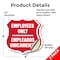 Signmission Bilingual Employees Only Shield Sign Emp, 4 inch X 4 inch, Vinyl Decal, 2PK SHI-D-2PACK-4-364 - alternate 5