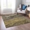 Homeroots 8' X 10' Brown Taupe And Chocolate Abstract Washable Indoor Outdoor Area Rug 577826 - alternate 8