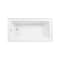Kingston Brass 60-Inch Acrylic Rectangular 3-Wall Alcove Tub Combo with Waste and Overflow Drain, Left Hand Drain CVTAP603222L8 - alternate 4