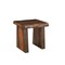 Homeroots 23" Dark Brown And Brown Wood Solid Wood Square End Table 521948 - alternate 3