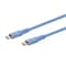 Monoprice USB-C to USB-C Silicone Charging Cable - USB 2.0, 240W PD, Ultra Flexible, 6ft, BLU - 2-PK, 2PK 48845 - alternate 3