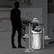 Hls Commercial 23 gal Round Indoor Metal Can, Silver, Touchless Sensor Lid, Stainless Steel, 17.5 in HLS23RC - alternate 4