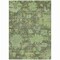 Homeroots 3' X 5' Fern Green And Olive Green Floral Washable Indoor Outdoor Area Rug 604120 - alternate 8