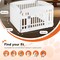 Simple Deluxe HealSmart 4 Panel Dog Playpen, 24in Exercise Puppy Playpen with Door, Safe, Secure, Folding and Por 3A88PTPPEN3523Q4PEWHT - alternate 6